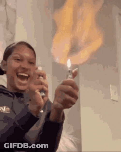 Hair On Fire GIF