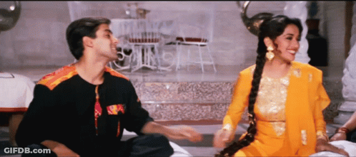 Hair Pull Madhuri Dixit GIF