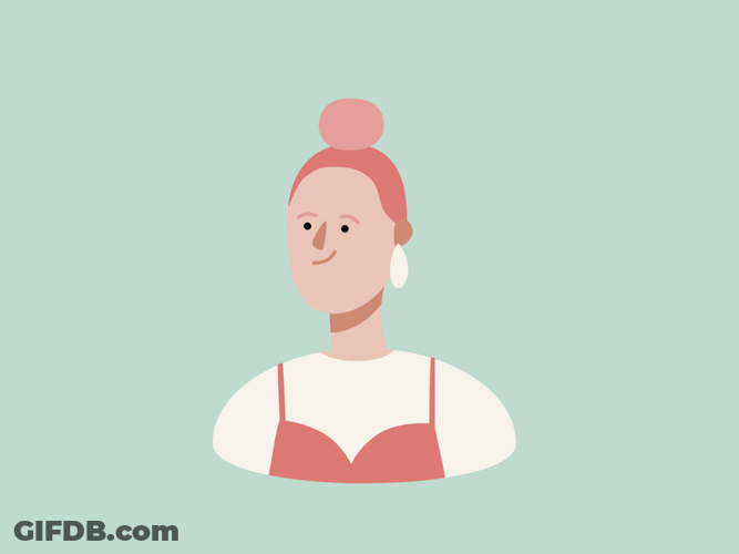 Hair Surprise Angry Happy Animation GIF