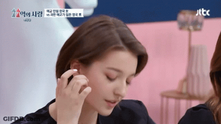 Hair Tuck Angelina Danilova GIF