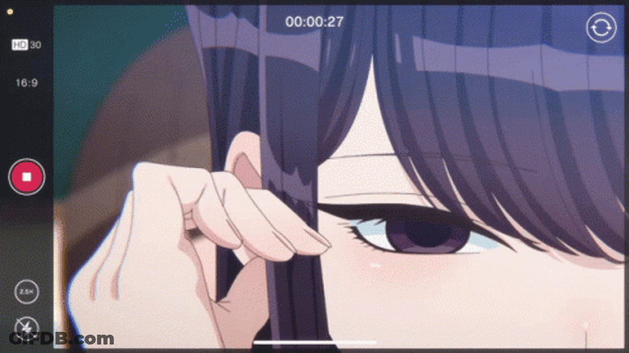 Hair Tuck Komi Shouko Anime GIF