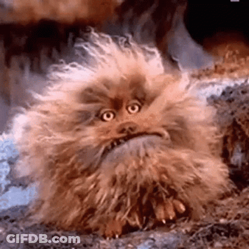 Hairy Brown Monster GIF