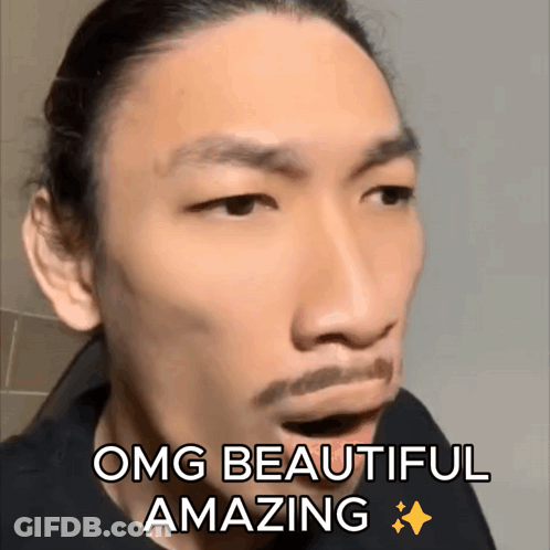 Hairy Man Funny Face Omg Beautiful Amazing GIF