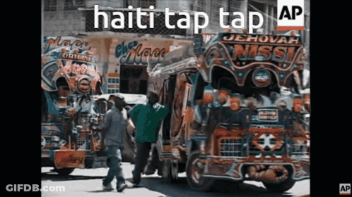 Haiti Tap Tap Photo GIF