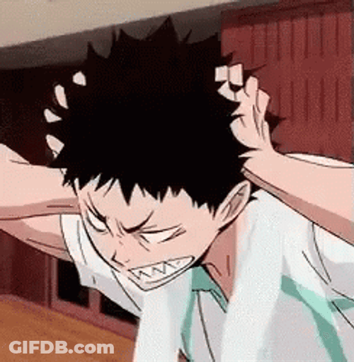 Hajime In Frustration GIF