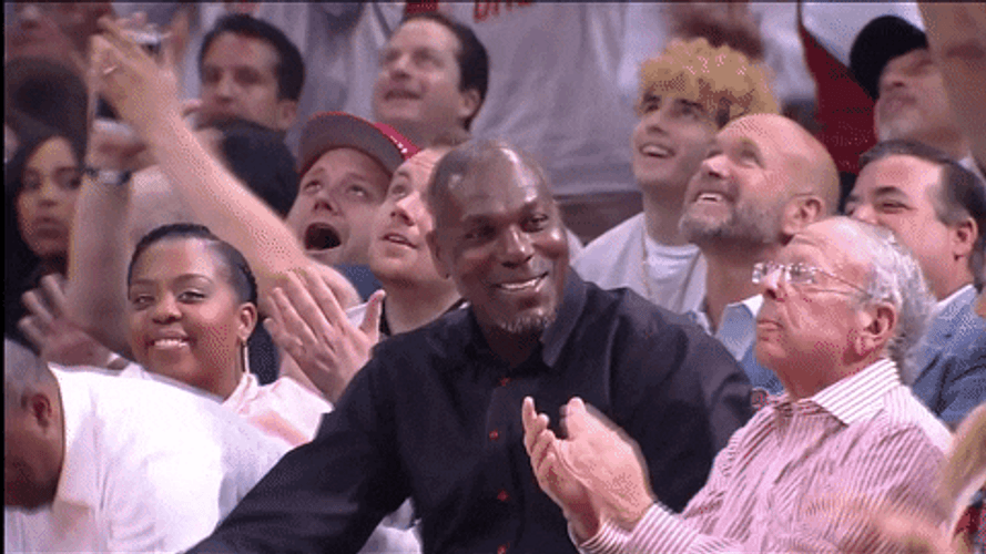 Hakeem Olajuwon With People Clapping GIF