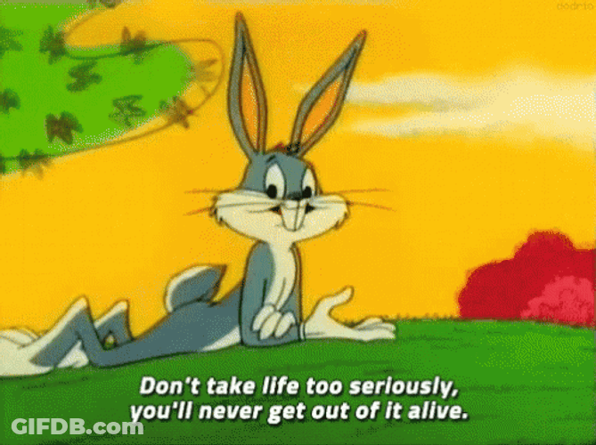 Hakuna Matata Chilling Bugs Bunny GIF