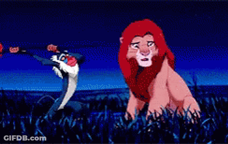 Hakuna Matata Rafiki Striking Simba GIF