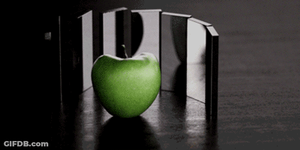 Half Apple Hypnotizing Graphic Design GIF