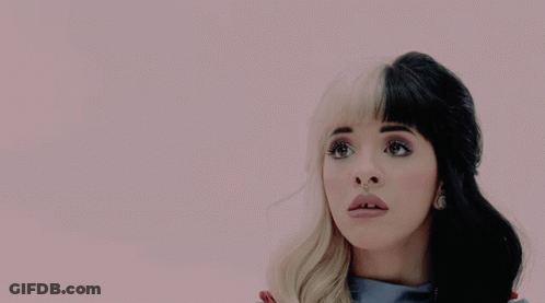 Half Blonde Half Black Hair Woman Funny Face GIF