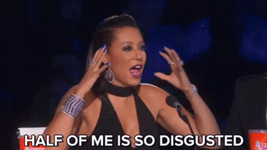Half Disgusted Mel B GIF
