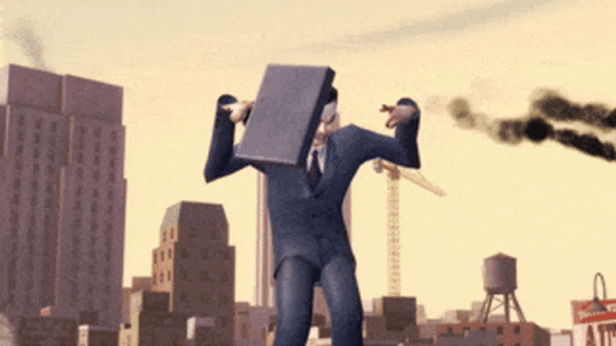Half Life G-Man Dancing GIF