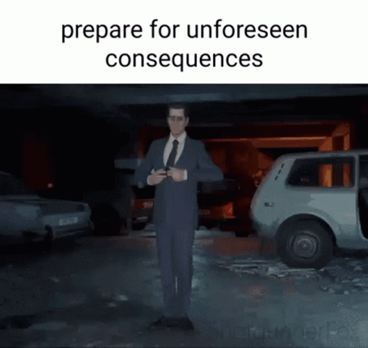Half Life G-Man Riding Car GIF