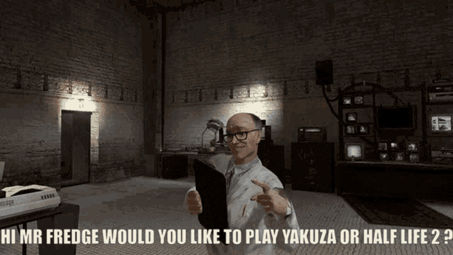Half Life Hi Mr. Fredge GIF