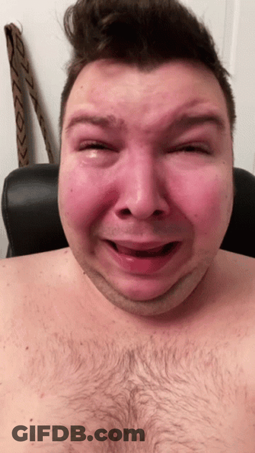 Half Naked Nikocado Avocado Crying GIF