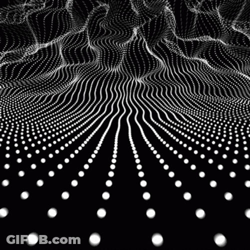 Halftone Boundless Waves Optical Illusions GIF
