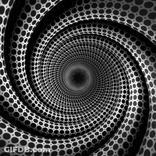 Halftone Spiral Loop GIF