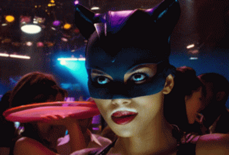 Halle Berry Licking Milk GIF