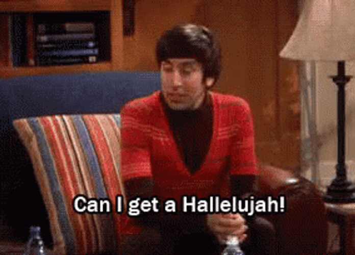 Hallelujah Big Bang Theory GIF