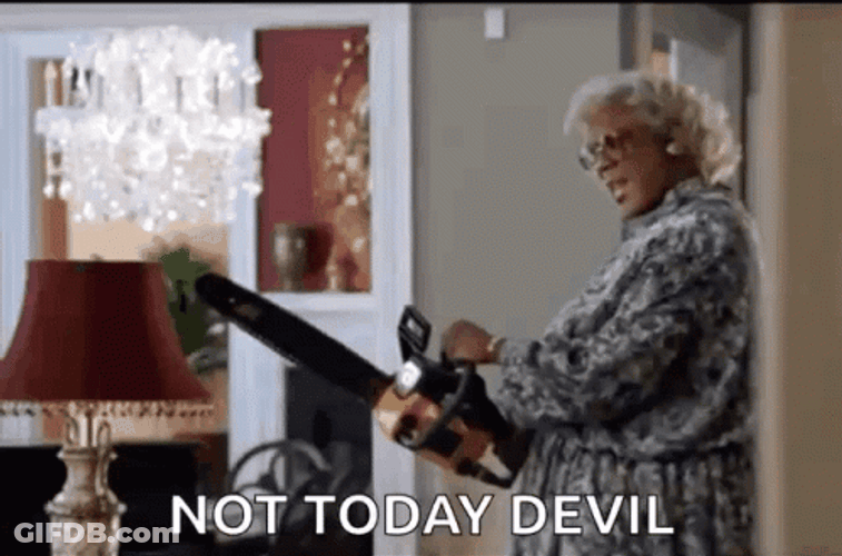 Hallelujer Not Today Devil GIF