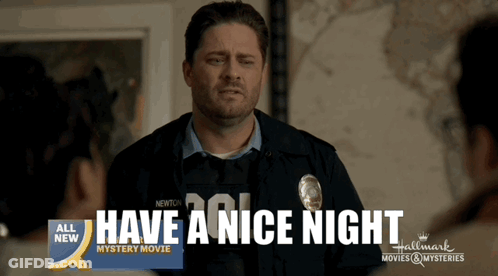 Hallmark Mystery Movie Police Officer Advertisement GIF
