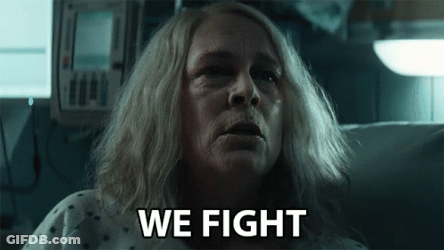 Halloween Kills Jamie Lee Curtis We Fight GIF