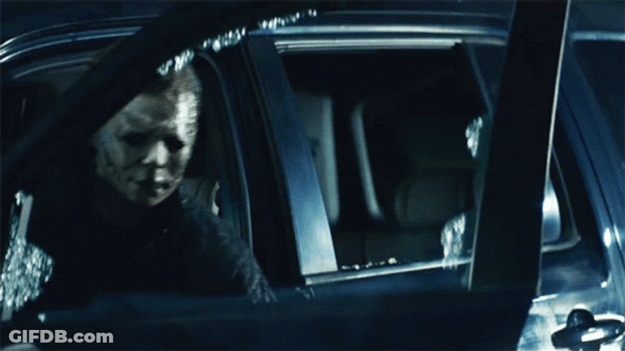 Halloween Kills Michael Myers Emerging From Car GIF