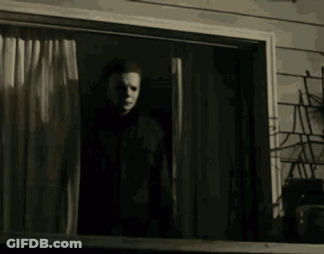 Halloween Kills Michael Myers Emerging In Balcony GIF