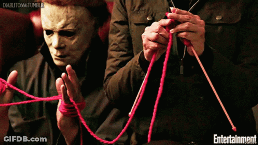 Halloween Kills Michael Myers Magic Trick GIF