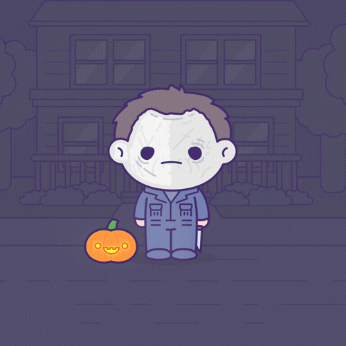 Halloween Mike Myers Chibi GIF