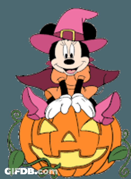 Halloween Minnie Mouse Sticker GIF