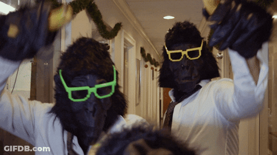 Halloween Monkey Dance Business GIF
