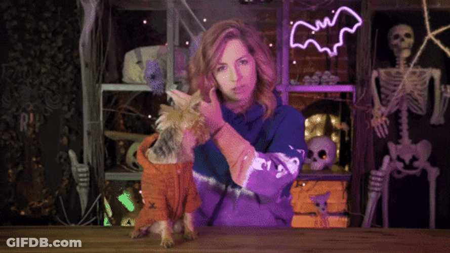 Halloween Skeleton Transition Meme GIF