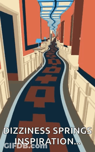Hallway Dizziness Springs Inspiration GIF