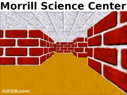Hallway With Brick Walls Morrill Science Center GIF