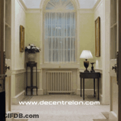 Hallway With Www.decentrelon.com GIF