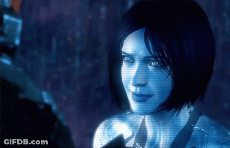 Halo 4 Artificial Woman Staring GIF