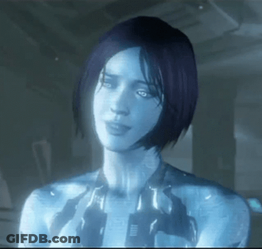 Halo 4 Cortana Speaking GIF