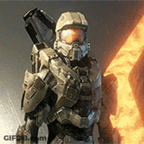Halo 4 Cracking Round Metal GIF