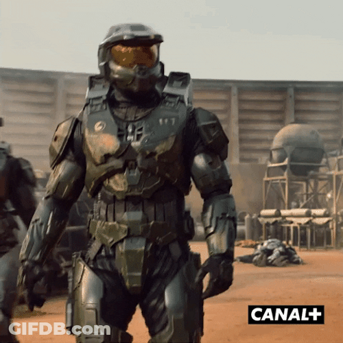 Halo 4 Game Master Chief Walking GIF