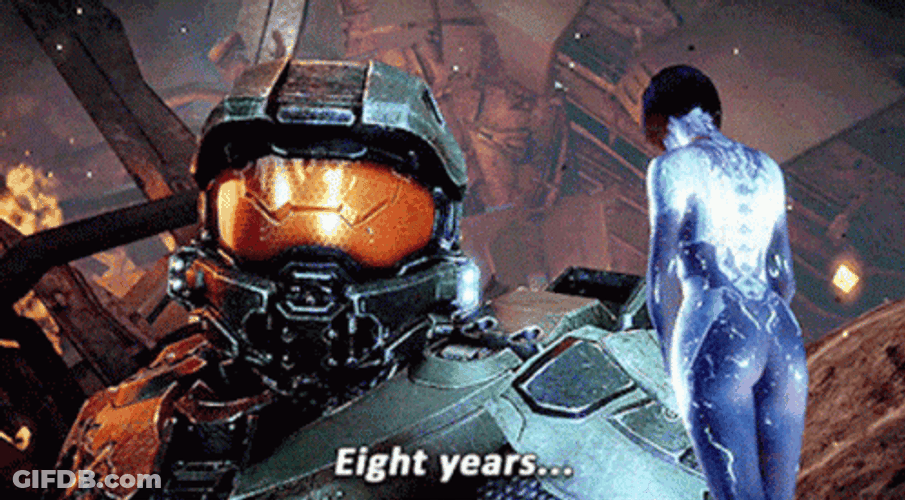 Halo 4 Master Chief Eight Years GIF