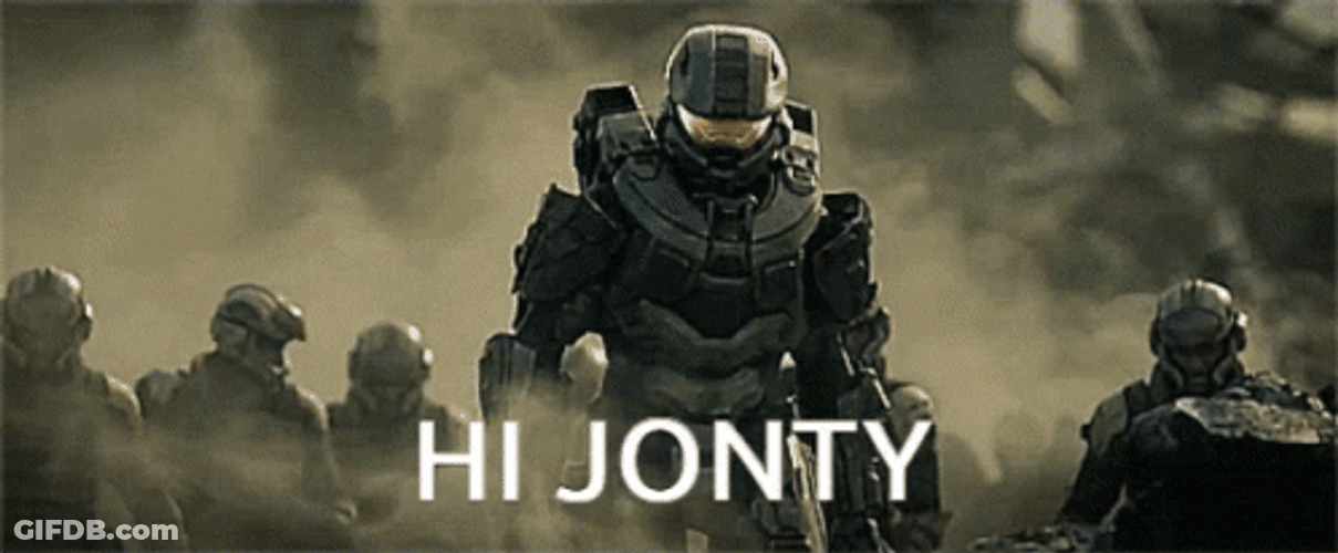 Halo 4 Master Chief Hi Jonty GIF
