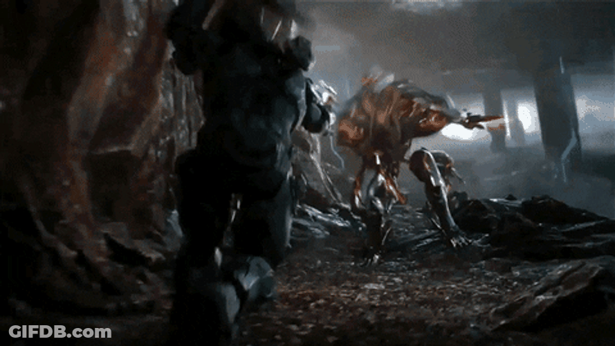Halo 4 Master Chief Shooting GIF