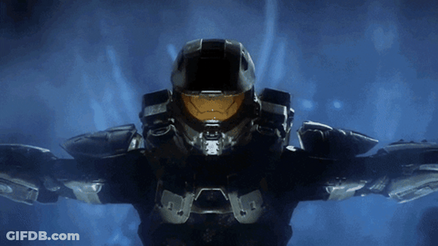 Halo 4 Master Chief Smoke GIF