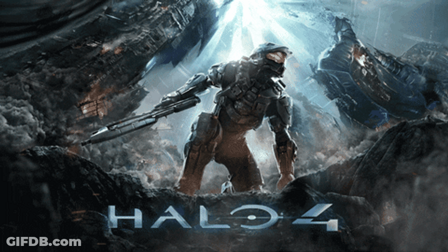 Halo 4 Video Game Cover GIF