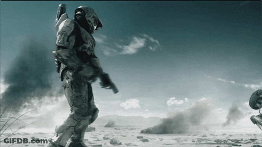 Halo 4 Video Game Snow Mode GIF