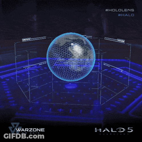 Halo 5 Guardians Globe In Cube GIF