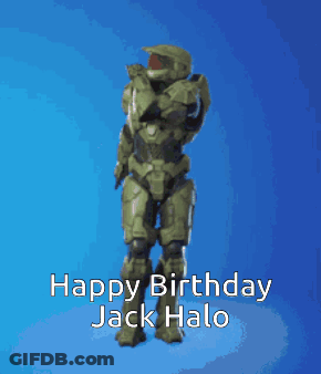 Halo Character Dancing Happy Birthday Jack Halo GIF