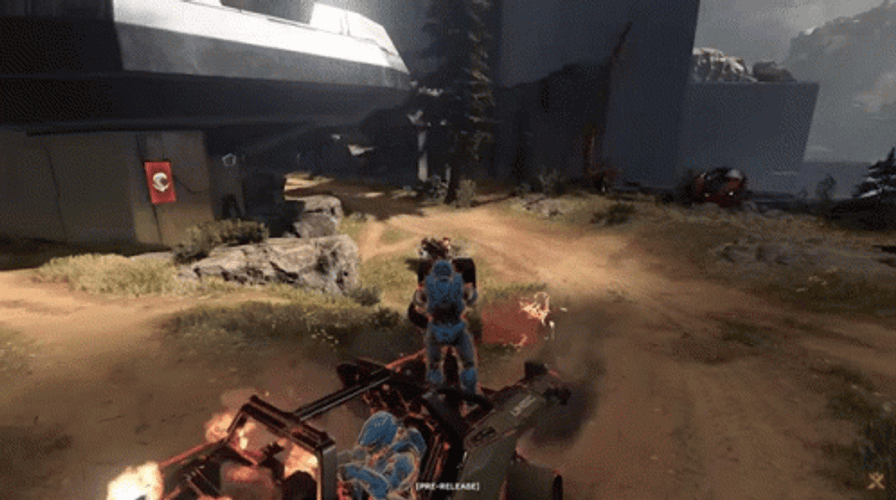 Halo Infinite Car Explode GIF