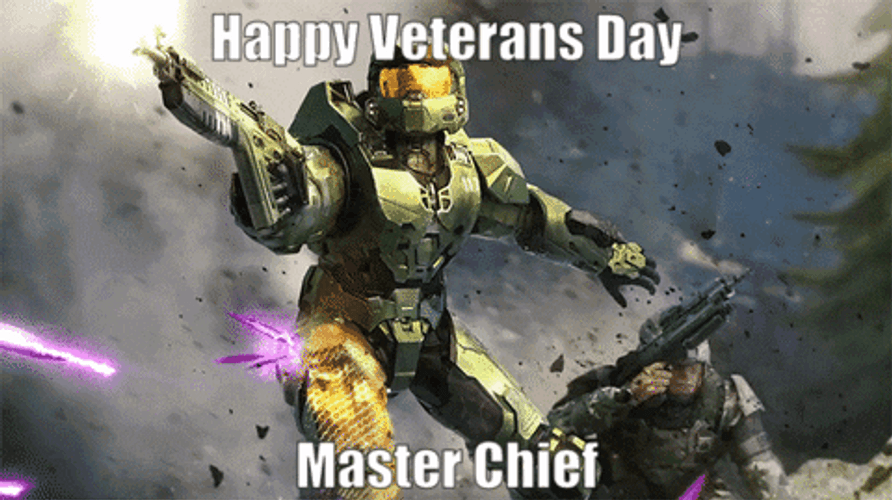 Halo Infinite Happy Veteran's Day GIF